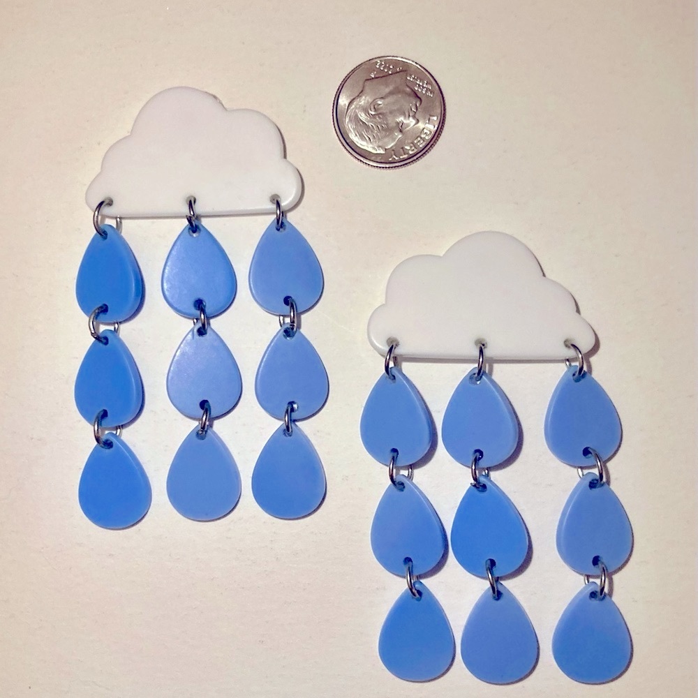 Rain Cloud Earrings - image 3